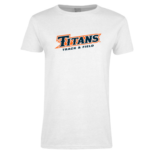  Womens White Short Sleeve Tee - Titans Track and Field