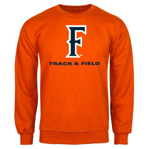  Orange Fleece Crew - CSUF Track & Field