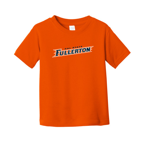  Toddler Orange T Shirt - Cal State Fullerton Athletic Wordmark