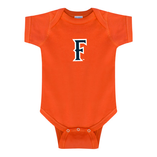  Orange Infant Onesie - CSUF Athletic Mark