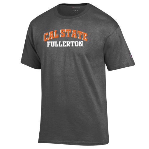  Champion Granite Heather T Shirt - Cal State Fullerton Arched