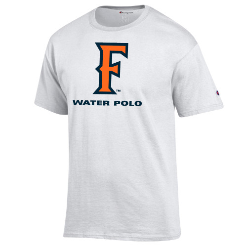  Champion White T Shirt - CSUF Water Polo