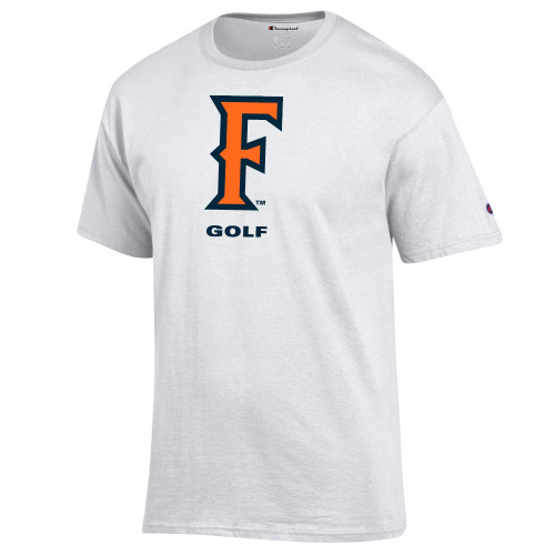  Champion White T Shirt - CSUF Golf