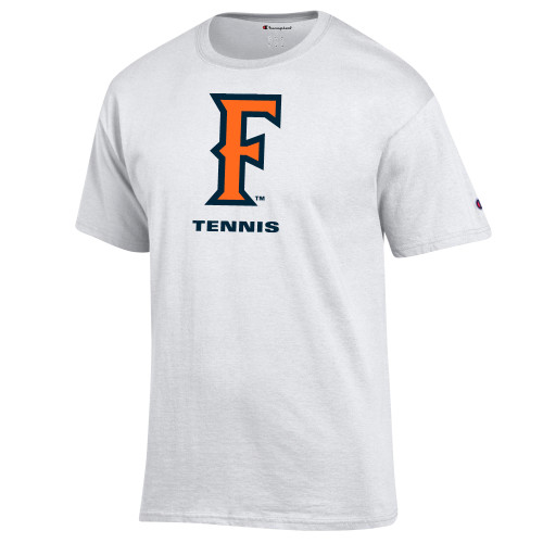  Champion White T Shirt - CSUF Tennis