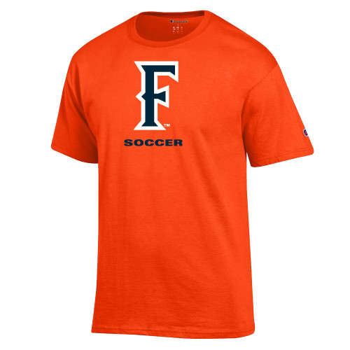  Champion Orange T Shirt - CSUF Soccer
