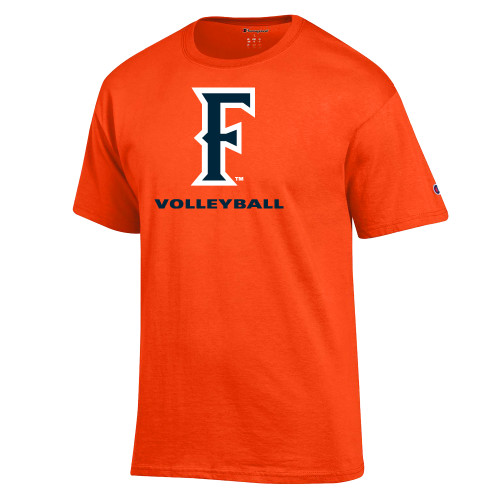  Champion Orange T Shirt - CSUF Volleyball