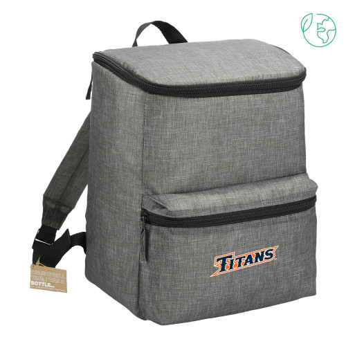  Excursion Charcoal Recycled 20 Can Backpack Cooler - CSUF Titans Athletic Mark