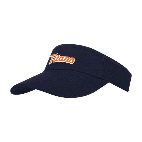 Navy Visor - Titans Arched Script