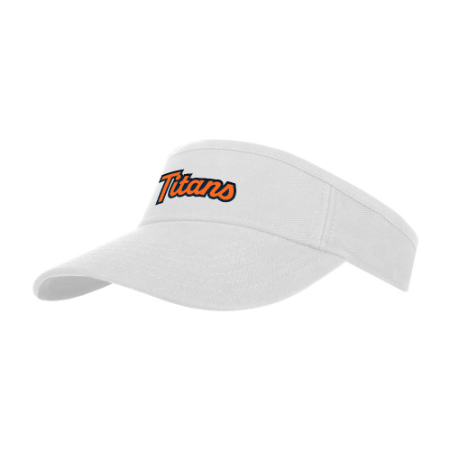  White Visor - Titans Arched Script