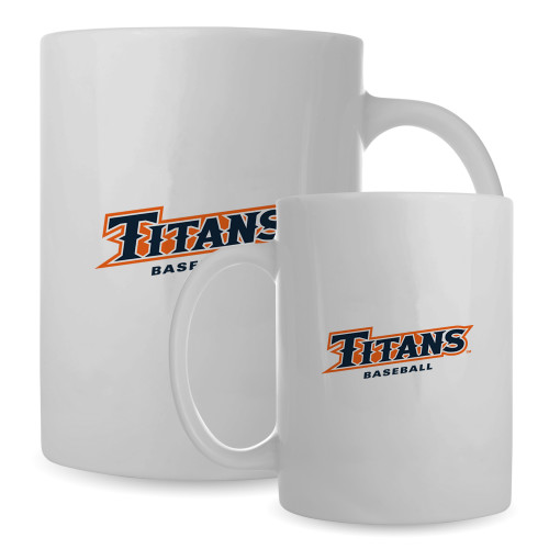  Full Color White Mug 15oz - Titans Baseball