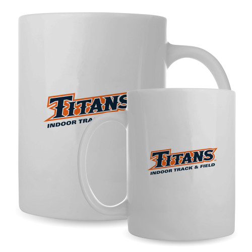  Full Color White Mug 15oz - Titans Indoor Track and Field