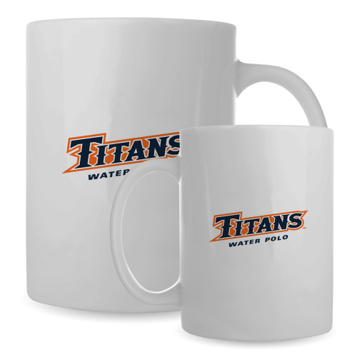  Full Color White Mug 15oz - Titans Water Polo