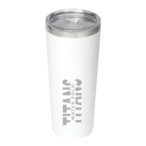  Thor Vacuum Insulated White Tumbler 22oz - Titans Water Polo Engraved