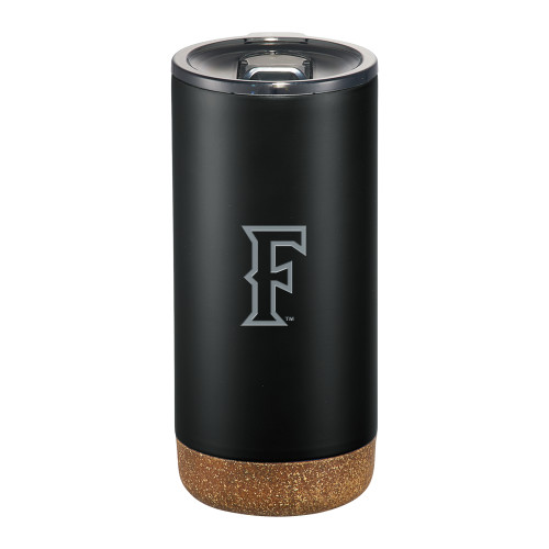  Valhalla Vacuum Insulated Black Tumbler 16oz - CSUF Athletic Mark Engraved