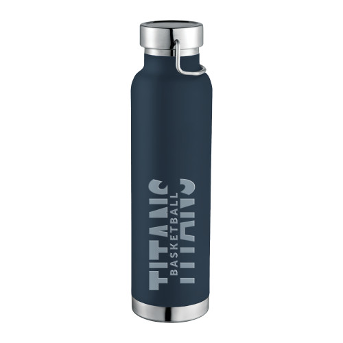  Thor Copper Vacuum Insulated Navy Bottle 22oz - Titans Basketball Engraved