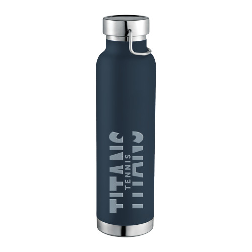  Thor Copper Vacuum Insulated Navy Bottle 22oz - Titans Tennis Engraved
