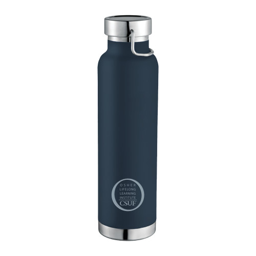  Thor Copper Vacuum Insulated Navy Bottle 22oz - OSHER Lifelong Learning Institute CSUF Engraved