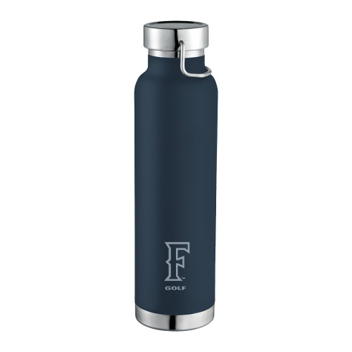  Thor Copper Vacuum Insulated Navy Bottle 22oz - CSUF Golf Engraved