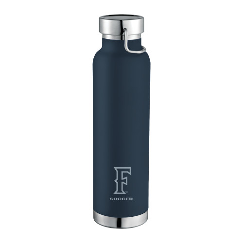  Thor Copper Vacuum Insulated Navy Bottle 22oz - CSUF Soccer Engraved