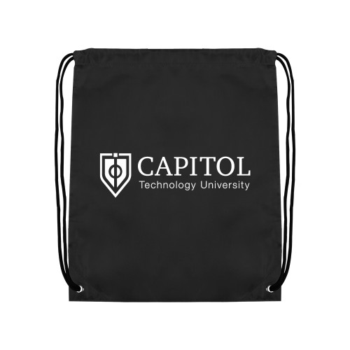  Black Drawstring Backpack - Primary Mark