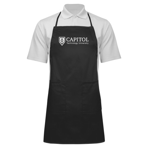  Full Length Black Apron - Primary Mark