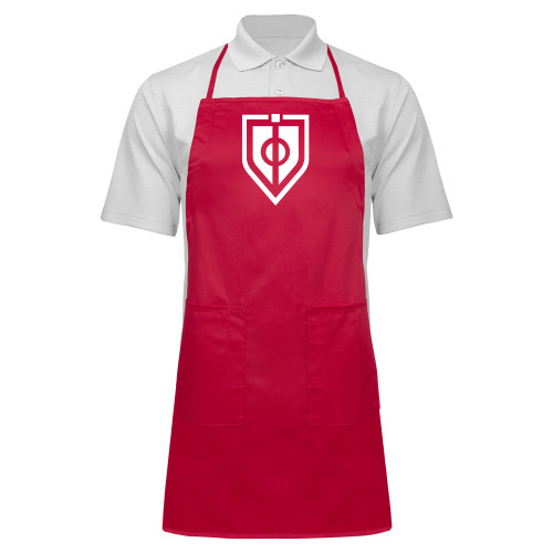  Full Length Red Apron - Shield