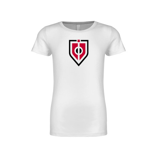  Next Level Girls White Fashion Fit T Shirt - Shield