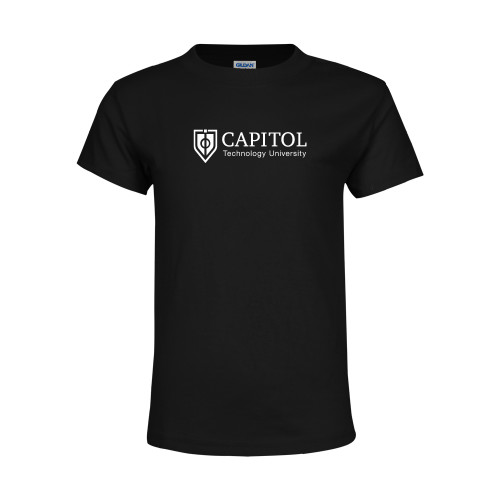  Youth Black T Shirt - Primary Mark