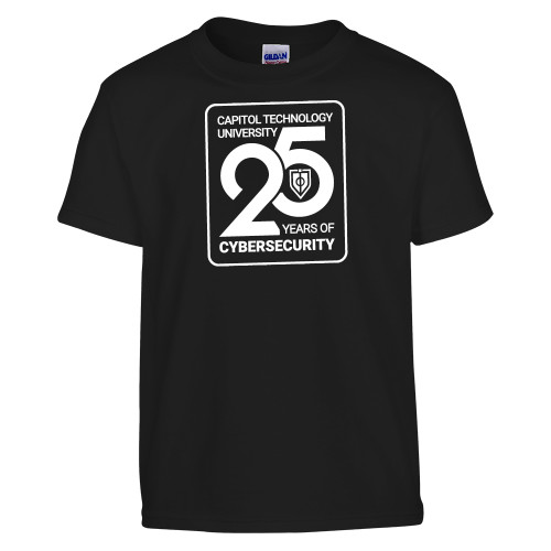  Youth Black T Shirt - CTU - 25 Years of Cybersecurity
