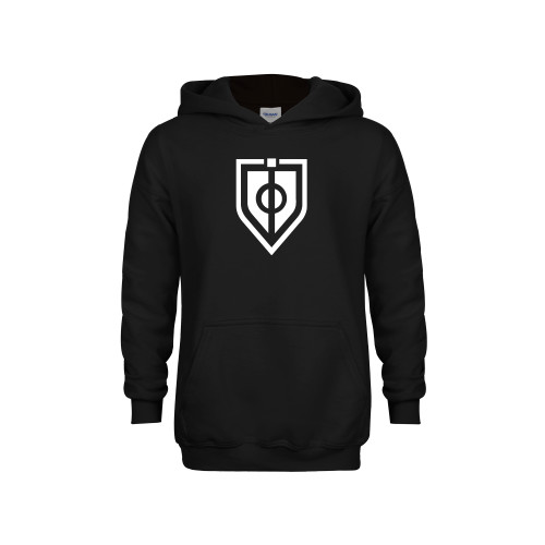  Youth Black Fleece Hoodie - Shield