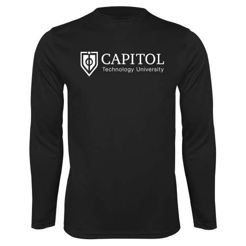  Black Performance Long Sleeve Shirt - Primary Mark