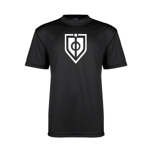 Youth Performance Black Tee - Shield