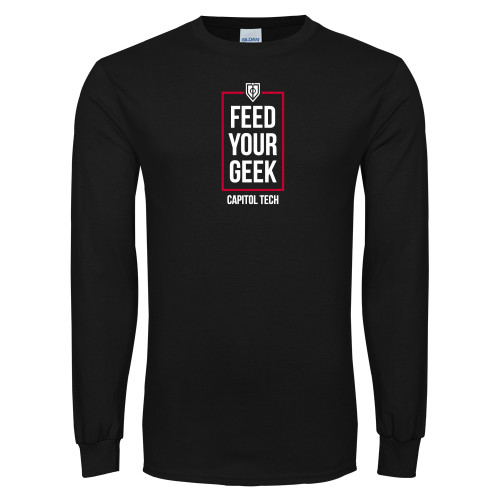  Black Long Sleeve T Shirt - Feed Your Geek