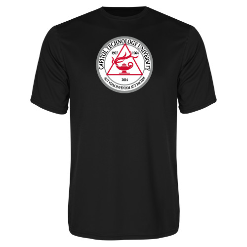  Black Performance Tee - University Seal