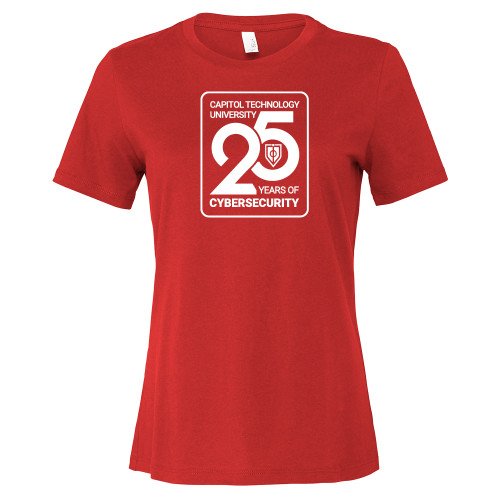 Main Image for  Bella + Canvas Womens Red Relaxed Cotton T Shirt
