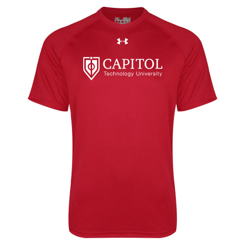  Under Armour Red Tech Tee - Primary Mark