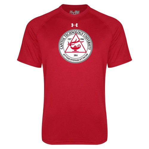  Under Armour Red Tech Tee - University Seal
