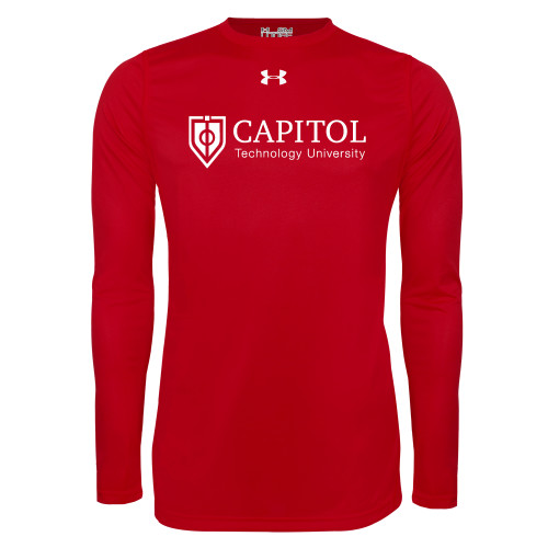  Under Armour Red Long Sleeve Tech Tee - Primary Mark