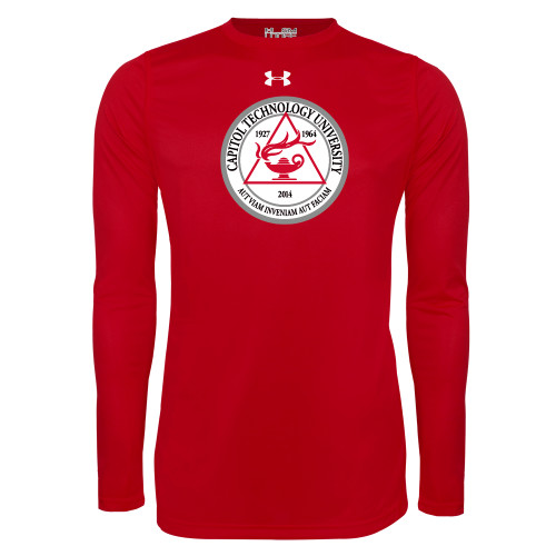  Under Armour Red Long Sleeve Tech Tee - University Seal