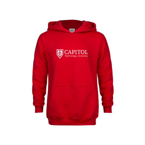  Youth Red Fleece Hoodie - Primary Mark
