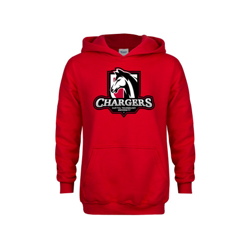  Youth Red Fleece Hoodie - Capitol Tech Chargers