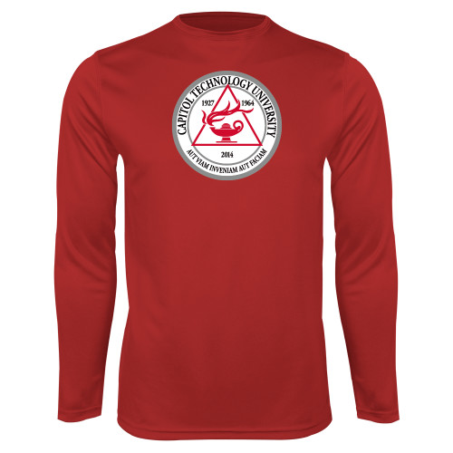  Red Performance Long Sleeve Shirt - University Seal