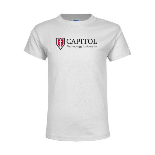  Youth White T Shirt - Primary Mark