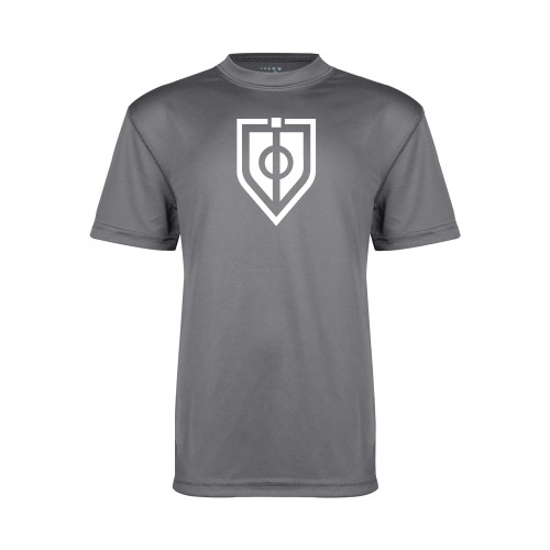  Youth Performance Grey Concrete Tee - Shield