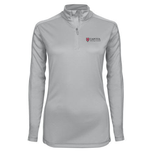  Syntrel Womens Platinum Interlock 1/4 Zip - Primary Mark