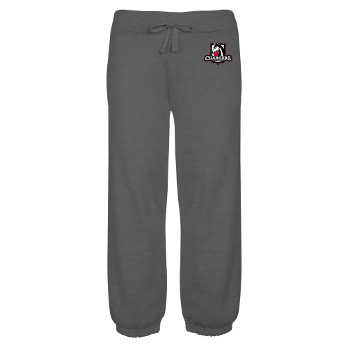  ENZA Womens Dark Heather Banded Fleece Capri - Chargers