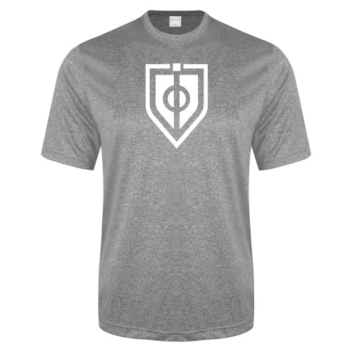  Grey Heather Performance Contender Tee - Shield