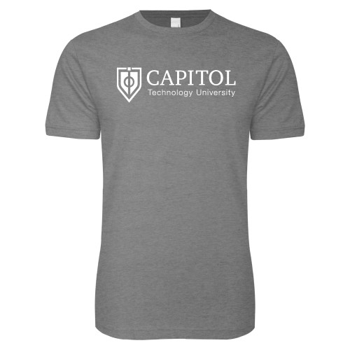  Next Level Heather Grey SoftStyle T Shirt - Primary Mark