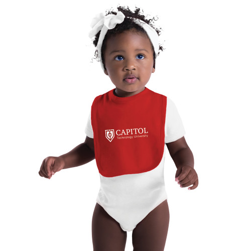  Red Baby Bib - Primary Mark
