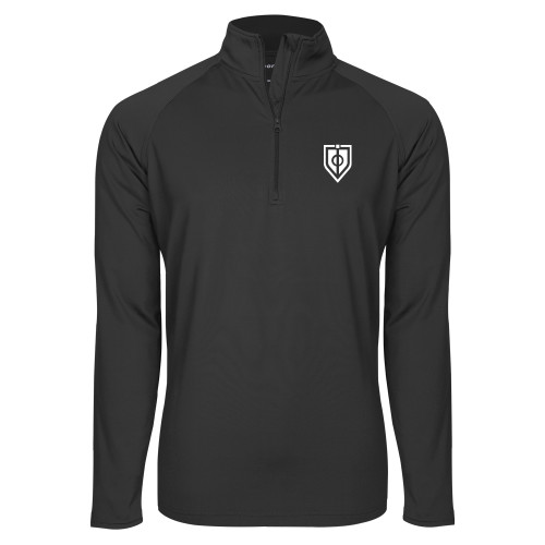  Sport Tek Charcoal Sport Wick Stretch 1/2 Zip Pullover - Shield